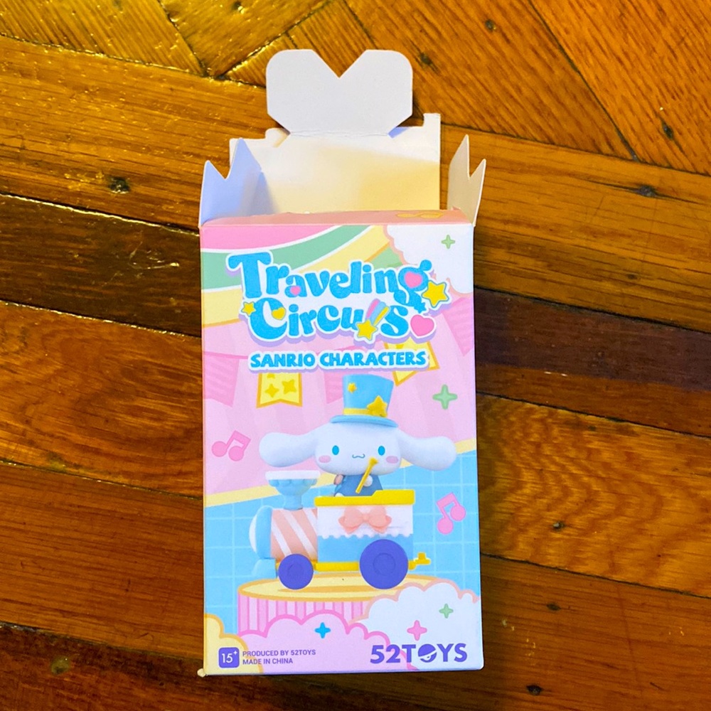 Sanrio character figure. A Kuromi traveling circus decor.